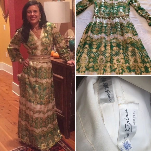 Nat Kaplan Dresses & Skirts - VTG Nat Kaplan Brocade Maxi Dress - Gown